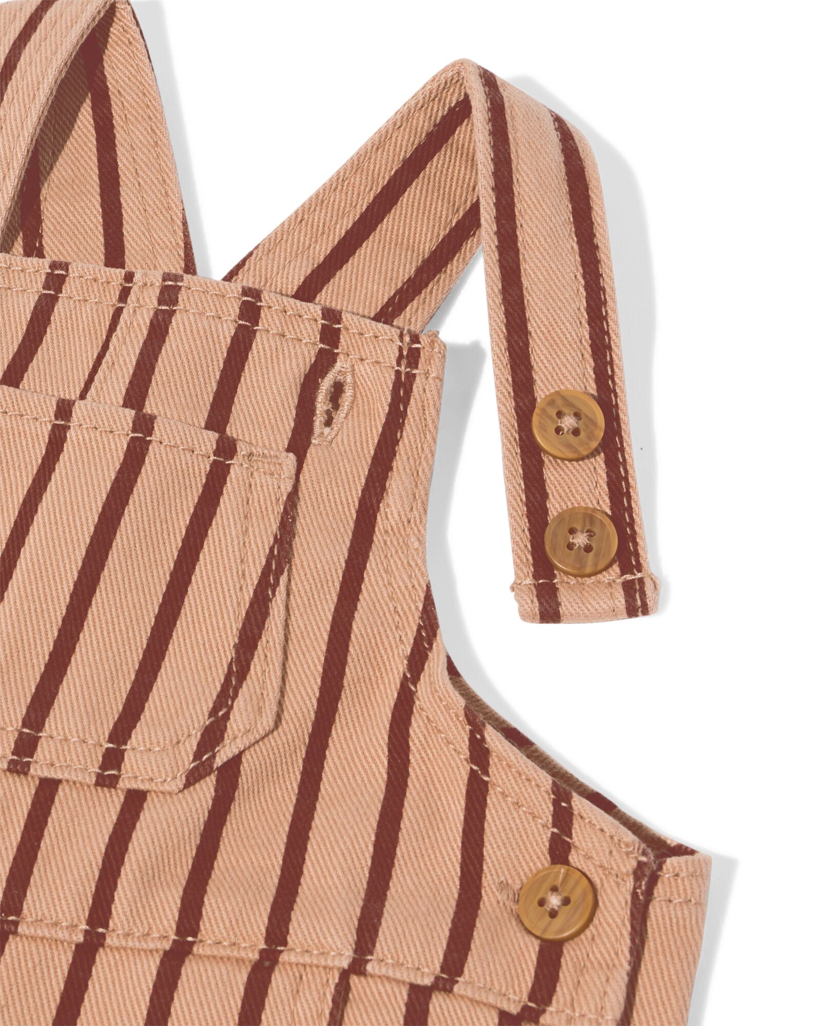 Baby-Latzhose mit Streifen braun braun - 33172770BROWN - HEMA