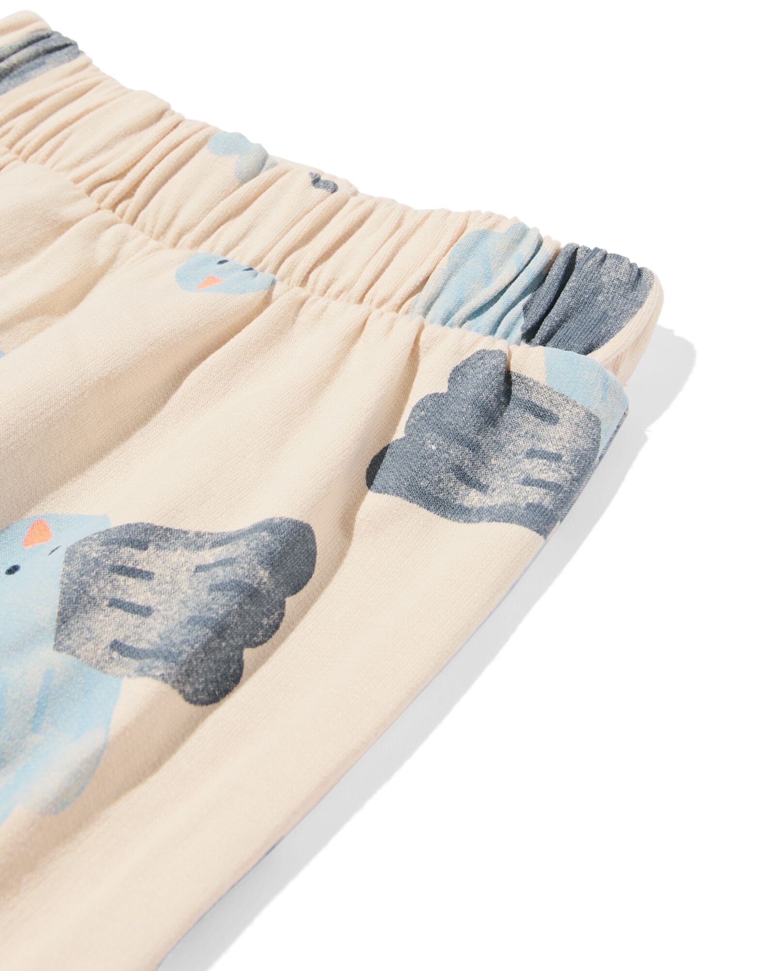 babykleding sweatset comfy fit dieren ecru ecru - 33185470ECRU - HEMA