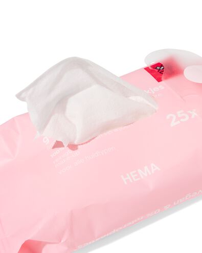 micellair gezichtsreinigingsdoekjes - 25 stuks  - 17880055 - HEMA
