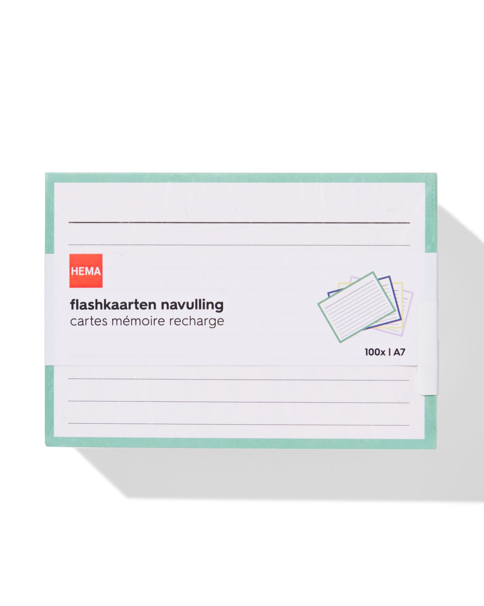 flashcards A7 navulling - 100 stuks - 14102925 - HEMA