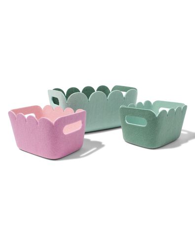 panier en feutre 20x12 cm violet - 39800045 - HEMA