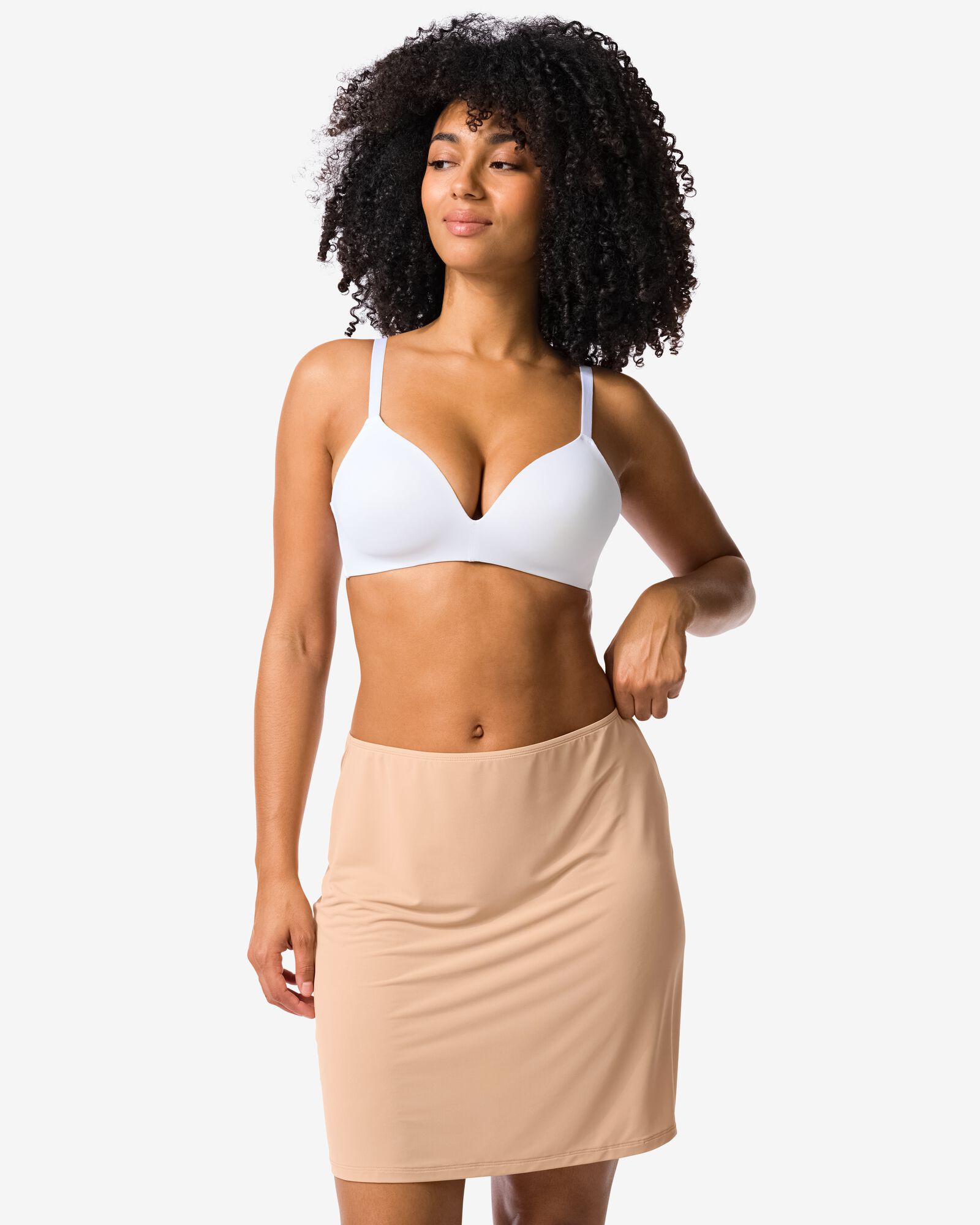 Damen-Unterrock beige beige - 1000024287 - HEMA