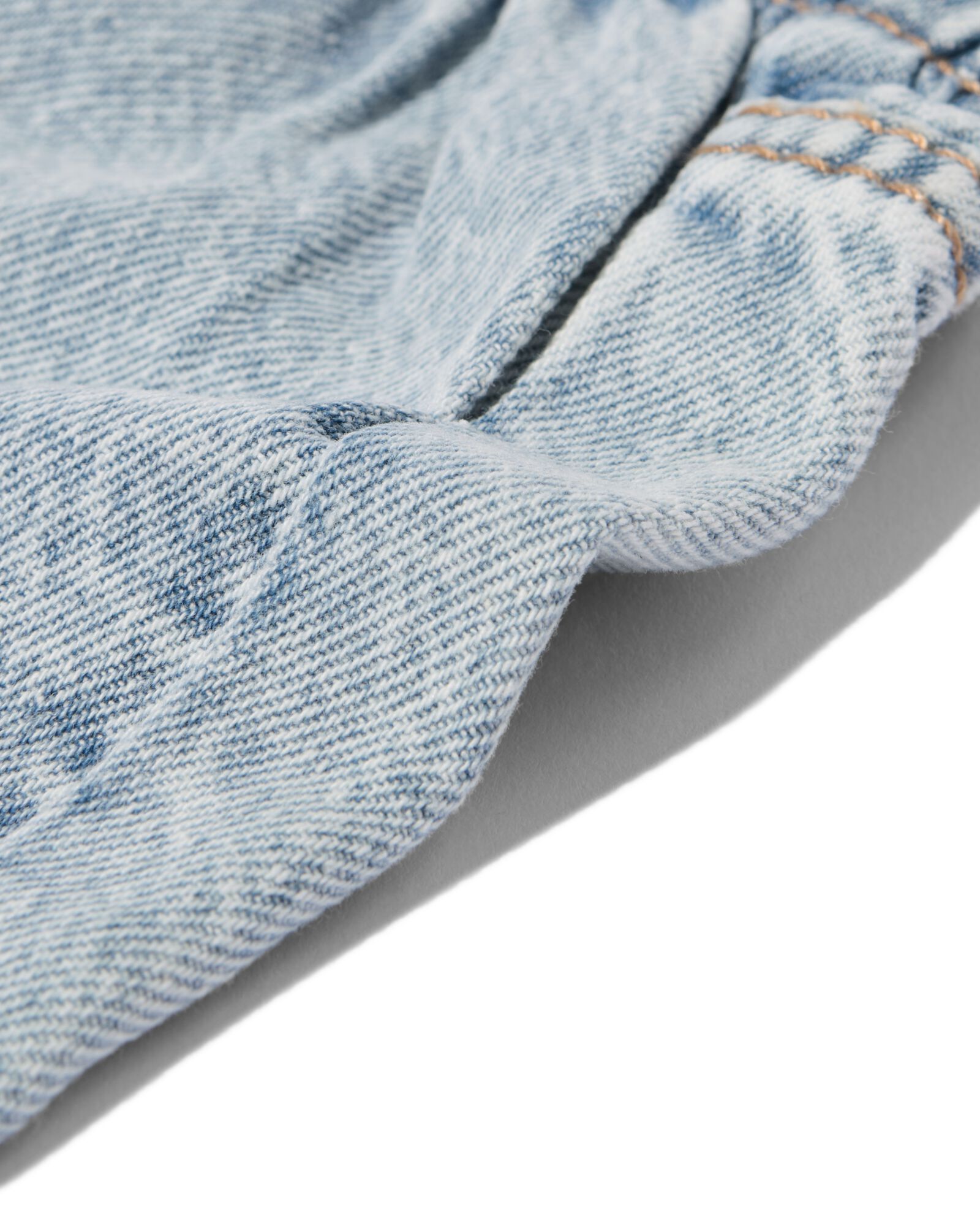 baby paperbag short denim denim denim - 33049850DENIM - HEMA