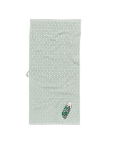 serviette de bain - 50 x 100 cm - vert poudré à pois vert clair serviette 50 x 100 - 5210085 - HEMA