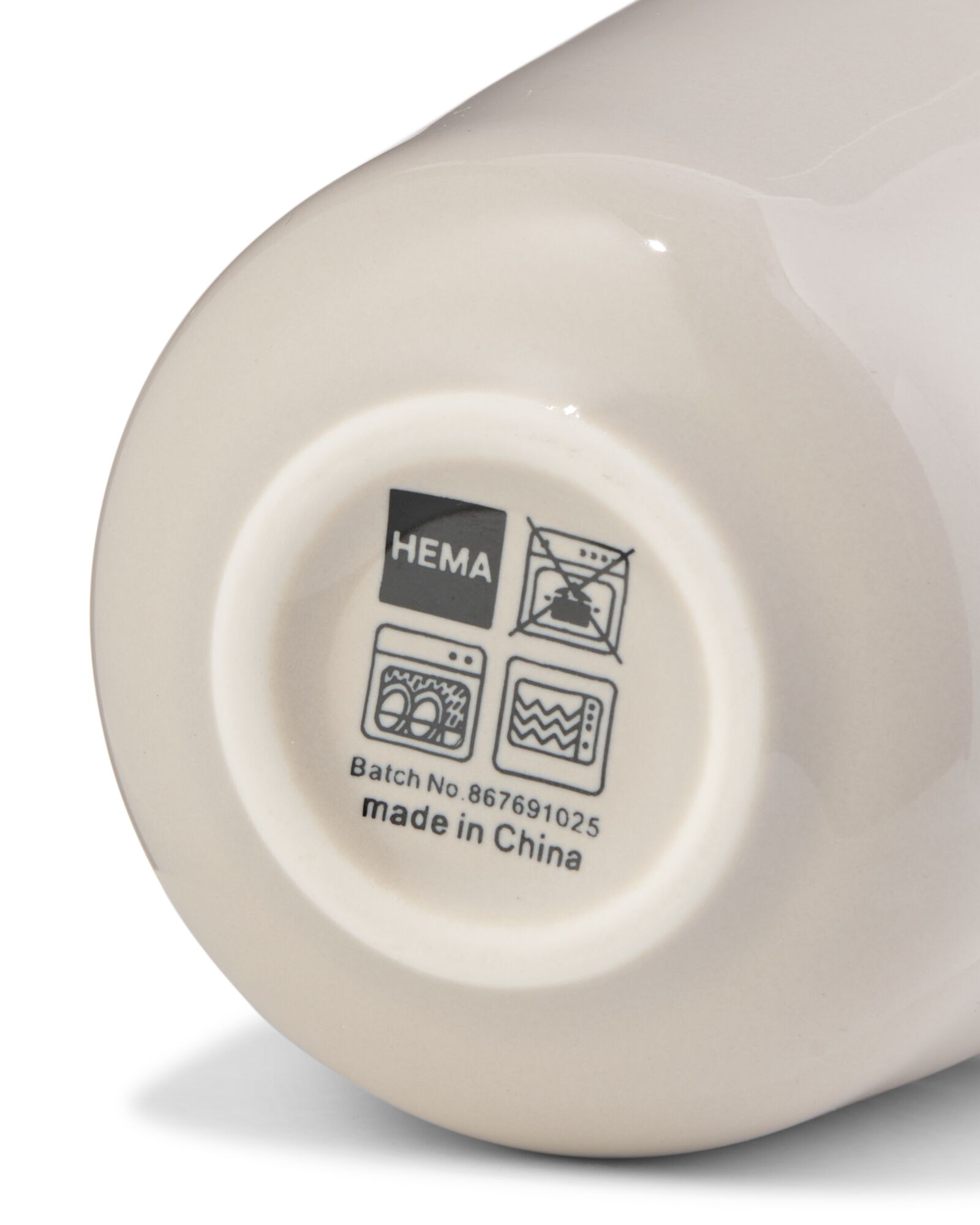 mug espresso KNAP new bone gris - 80660310 - HEMA