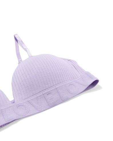 voorgevormde bh zonder beugel lavendel lavendel - 21900130LAVENDER - HEMA