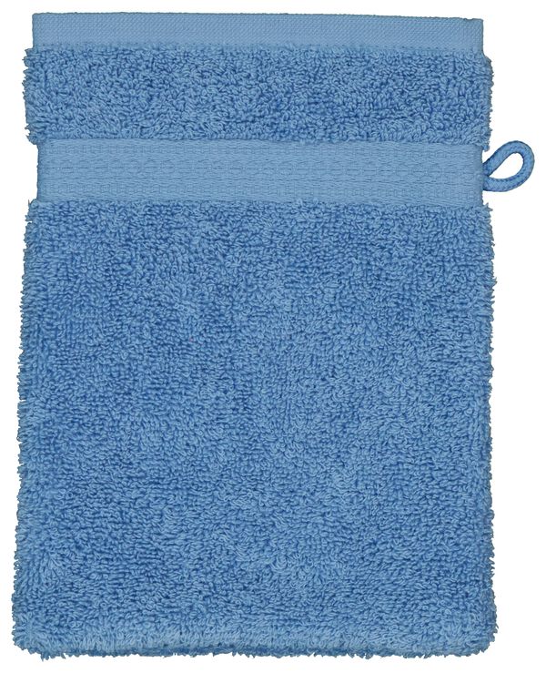 gant de toilette qualité épaisse - bleu moyen - 5200710 - HEMA