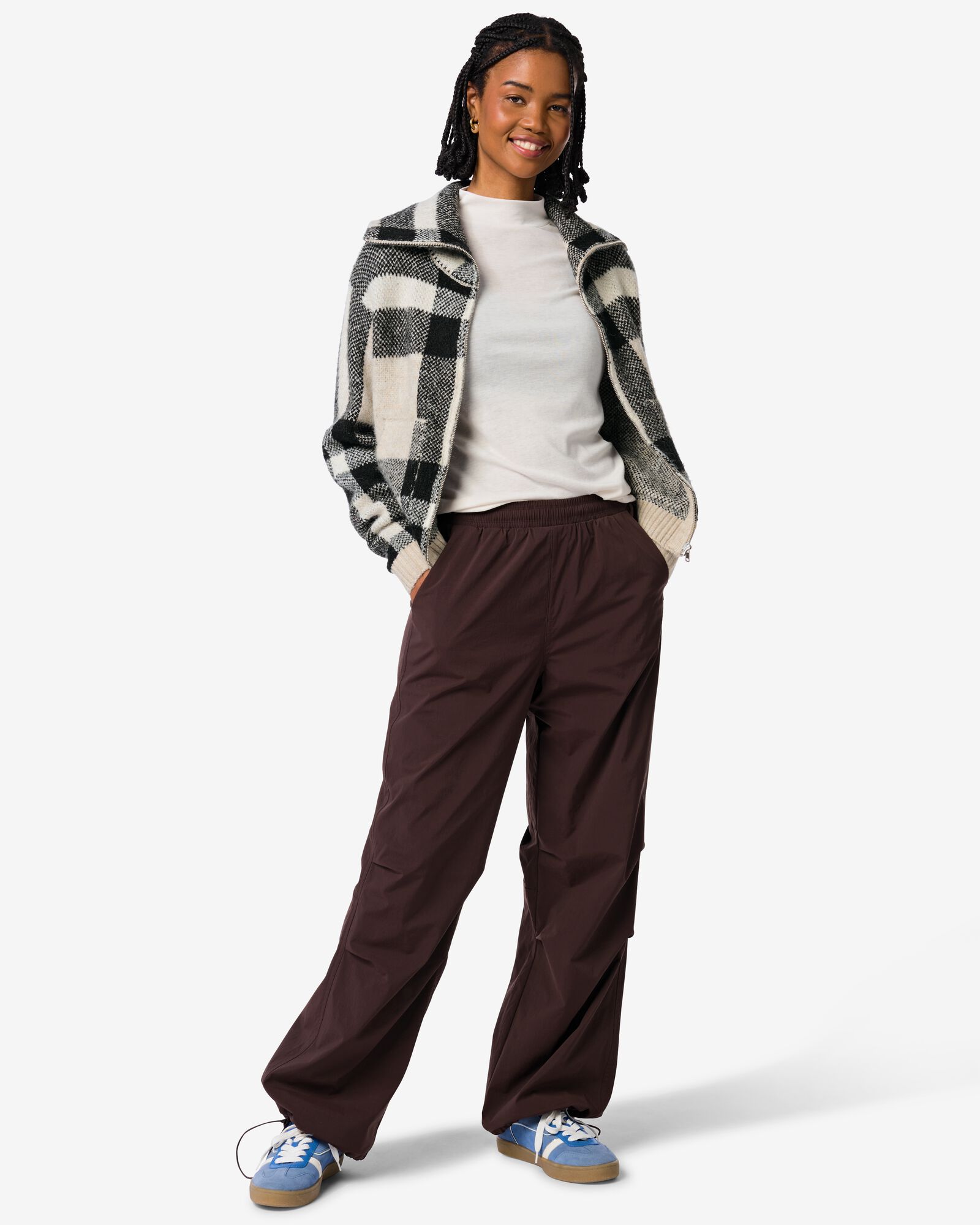 damesbroek thermobroek Kae bruin bruin - 36205050BROWN - HEMA