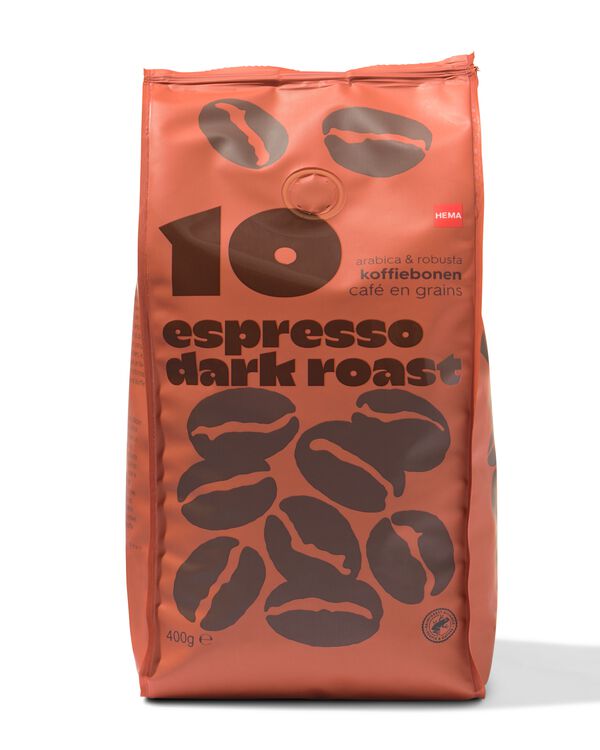 caf&eacute; en grain espresso torr&eacute;faction intense 400g - 17160014 - HEMA