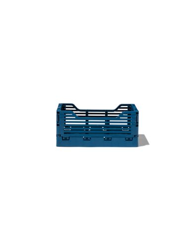 caisse pliable à lettres recyclée XS bleu bleu 13 x 18 x 8 - 39821200 - HEMA