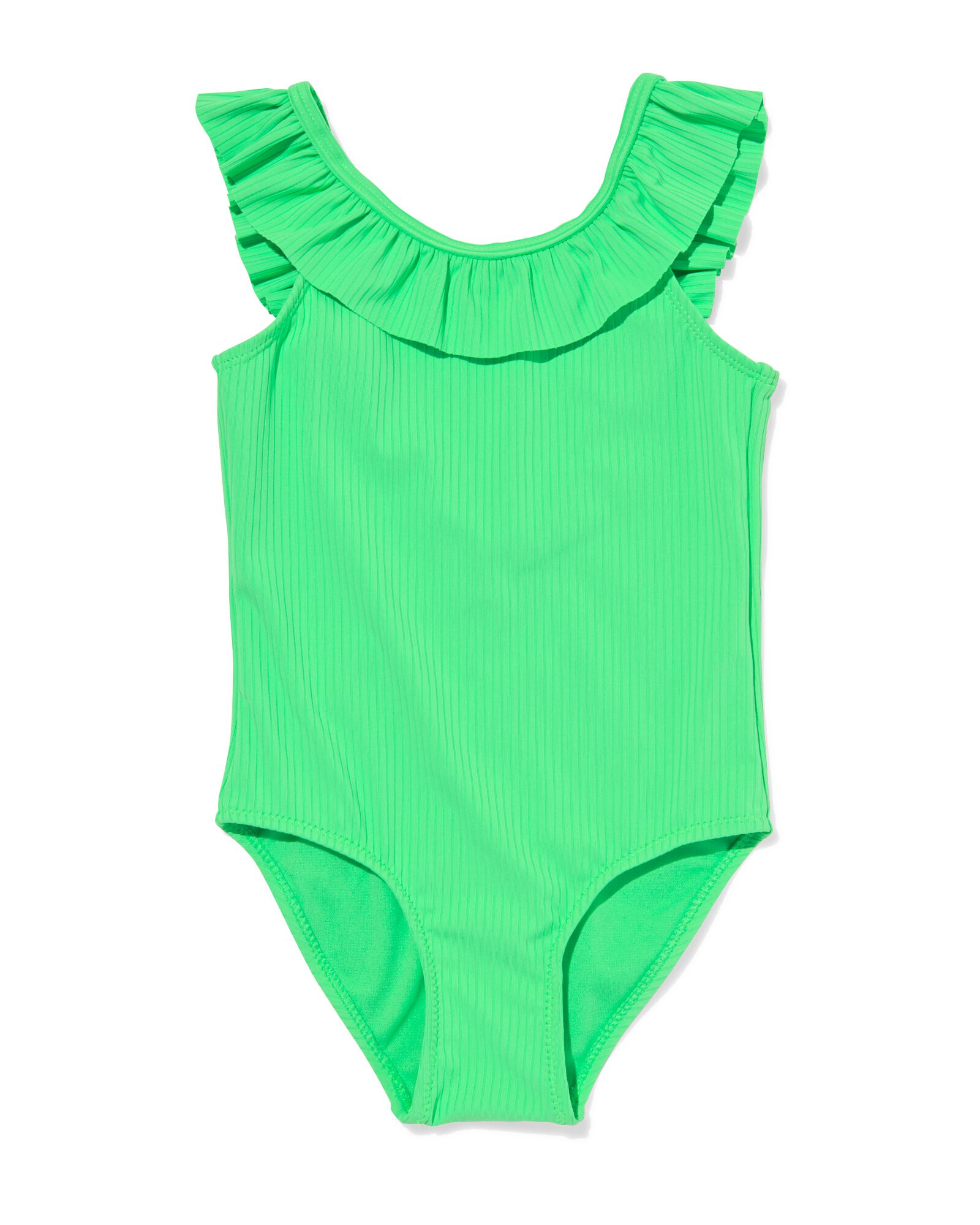 Kinderbadeanzug gerippt gr&uuml;n - 22250340GREEN - HEMA