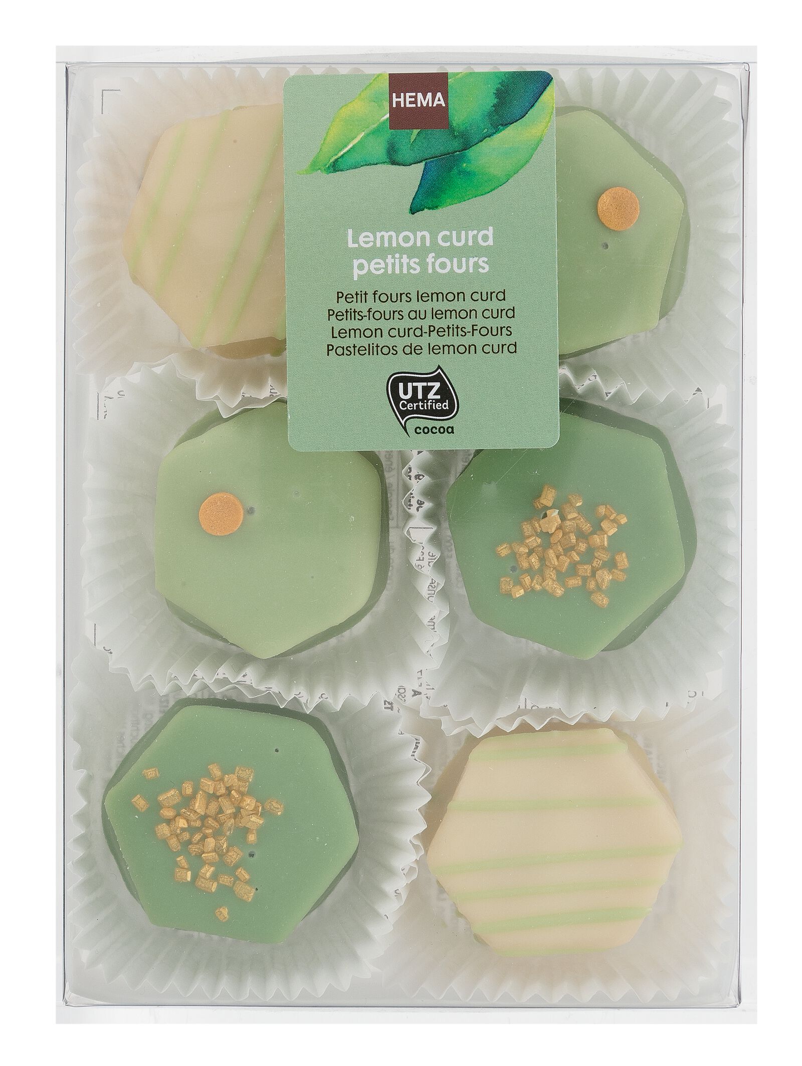 lemon curd petit fours - 10330024 - HEMA