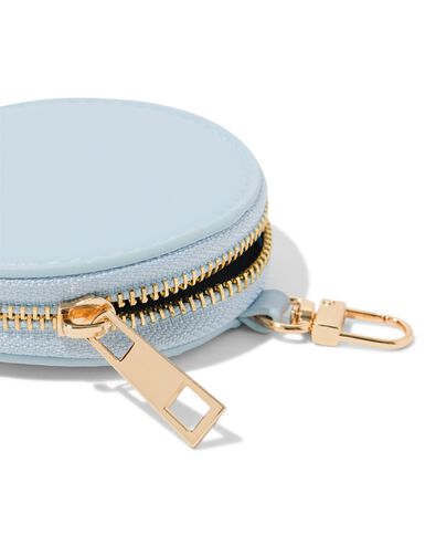sleutel etui 13x9x9cm rond lichtblauw - 18160013 - HEMA