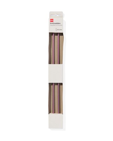 breinaalden 4mm - 2 stuks - 60760057 - HEMA