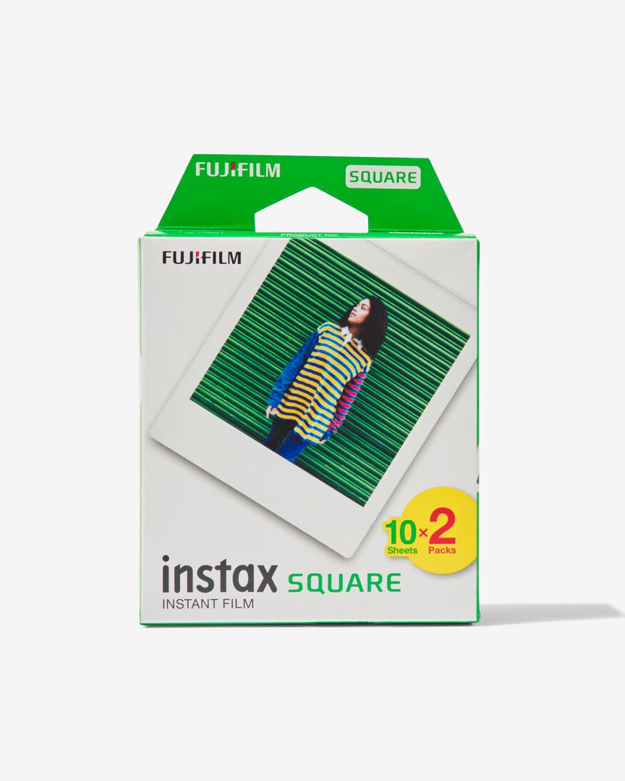 papier photo Fujifilm instax square (2x10/paquet) - 60300545 - HEMA