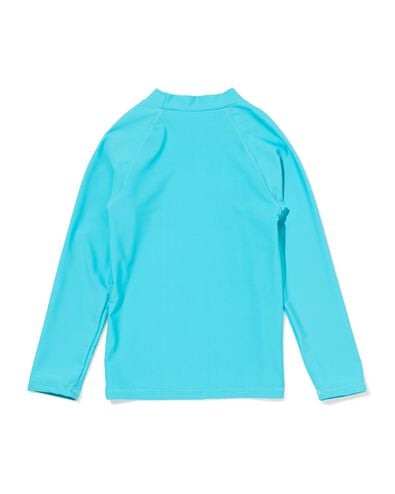 kinderzwemshirt UPF40+ aqua aqua - 22260515AQUA - HEMA