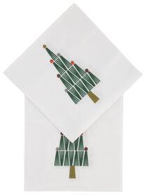 20er-Pack Servietten, 24 x 24 cm, Papier, Weihnachtsbäume - 25670007 - HEMA
