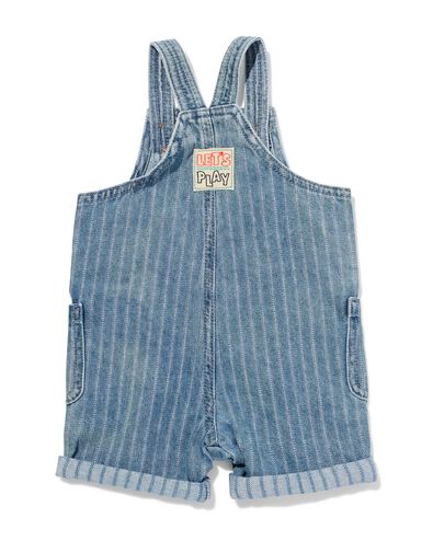 Baby-Latzhose, gestreift jeansfarben jeansfarben - 33186870DENIM - HEMA