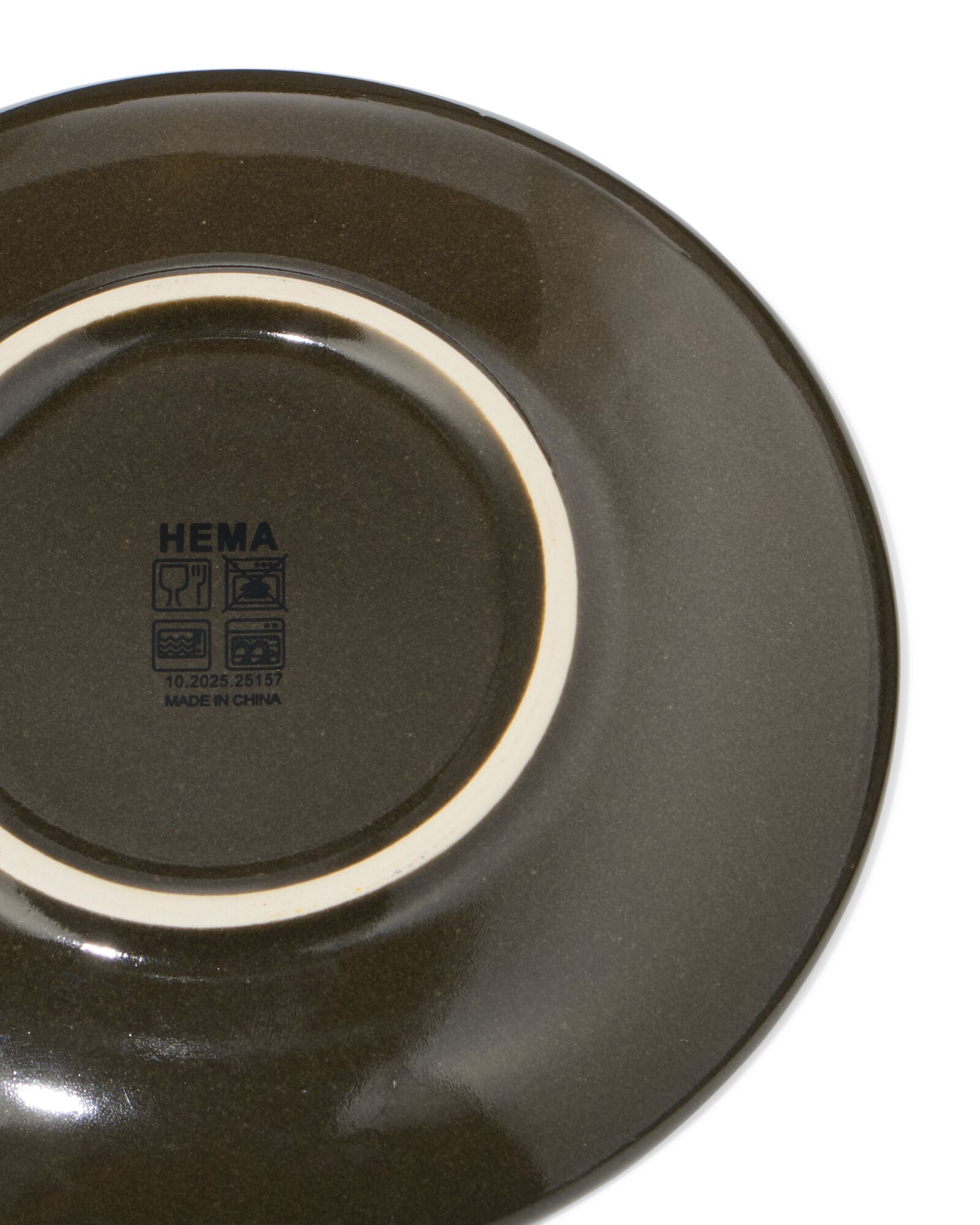 schotel &Oslash;14.1cm Puur aardewerk donkerbruin - 80660327 - HEMA