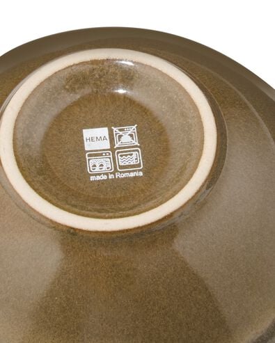 kom &Oslash;12cm Monaco aardewerk donkerbruin - 9650215 - HEMA