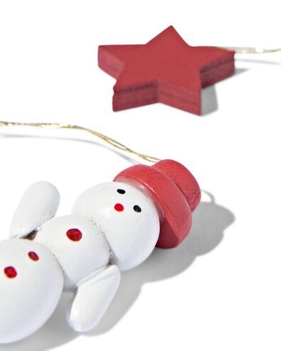 20 d&eacute;corations de no&euml;l en bois rouge - 25105732 - HEMA