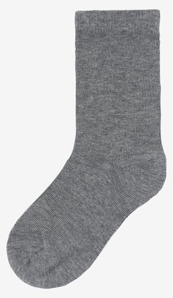 kinder sokken met katoen - 5 paar blauw blauw - 1000028427 - HEMA