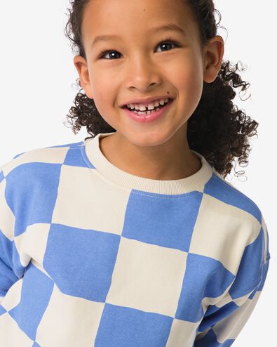 Kinderpullover aus Sweatstoff mit Farbbl&ouml;cken blau blau - 30712401BLUE - HEMA