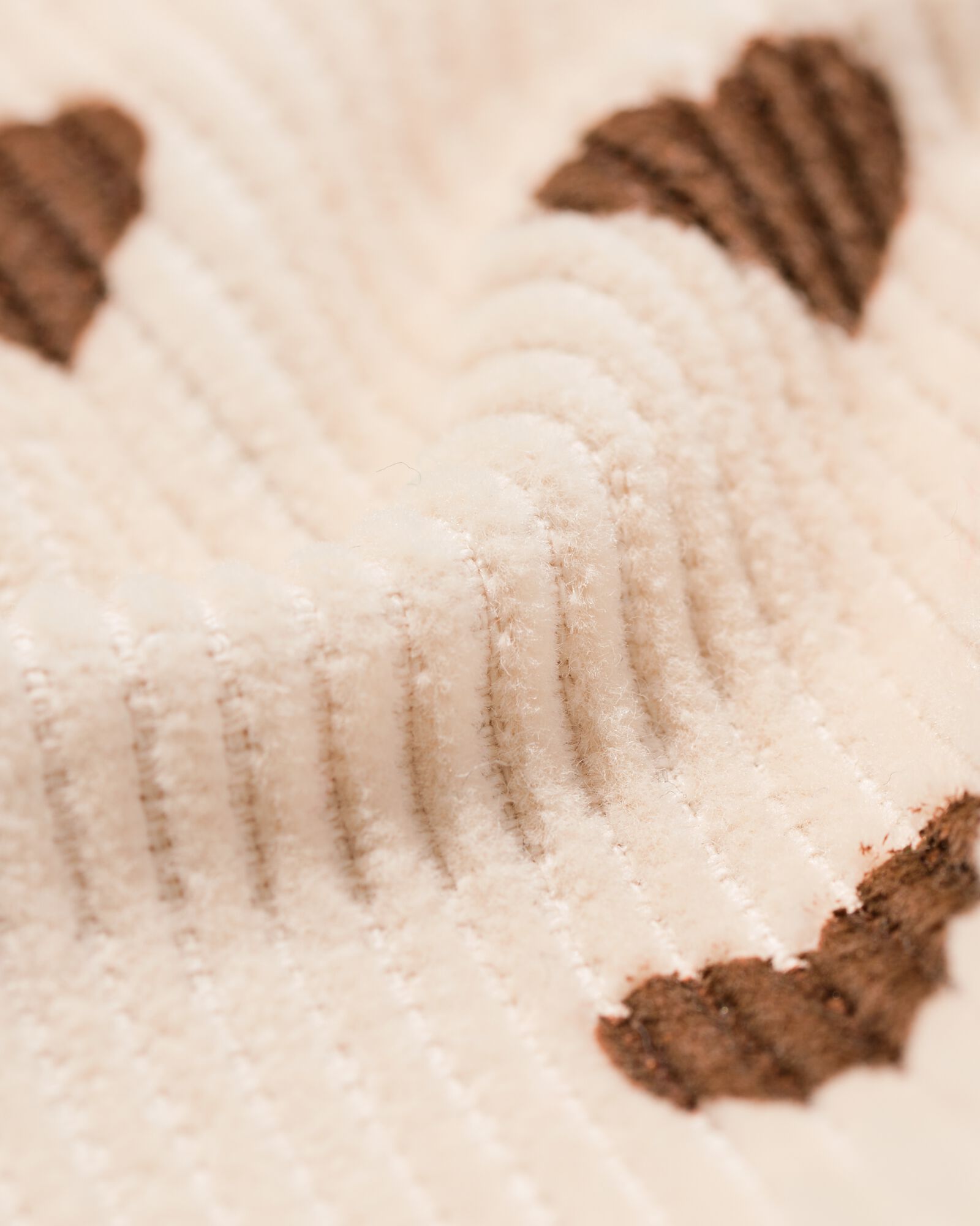 combinaison b&eacute;b&eacute; velours corduroy petits c&oelig;urs &eacute;cru &eacute;cru - 33052470ECRU - HEMA