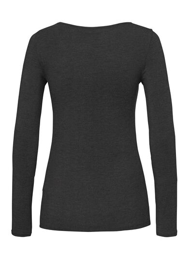 t-shirt thermique femme noir - 1000002004 - HEMA