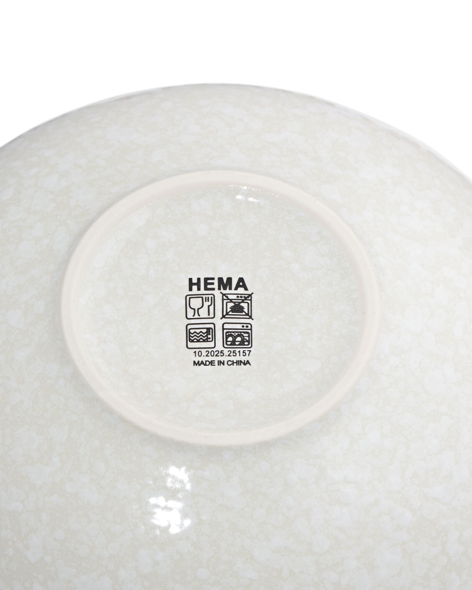 Schale &Oslash; 15 cm, Trend, Steingut, gr&uuml;n, gesprenkelt - 9650358 - HEMA