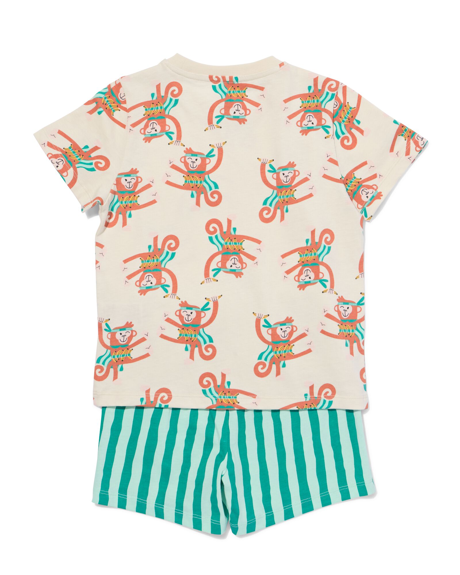 Kinder-Kurz-Pyjama mit Tiermuster eierschalenfarben eierschalenfarben - 23001760OFFWHITE - HEMA