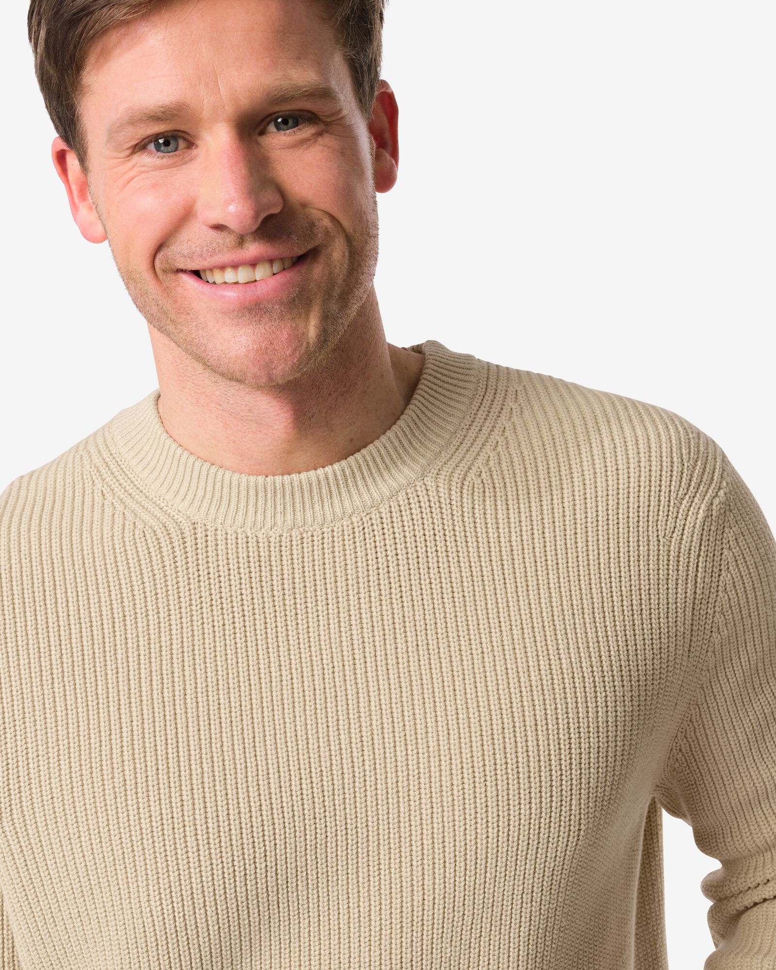 pull homme Kas  beige beige - 2170260BEIGE - HEMA