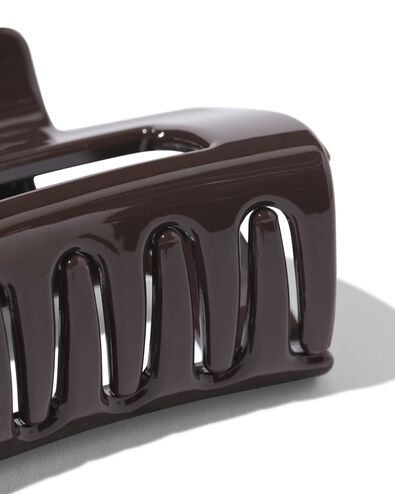 haarklem 5cm vierkant bruin - 2 stuks - 11800220 - HEMA