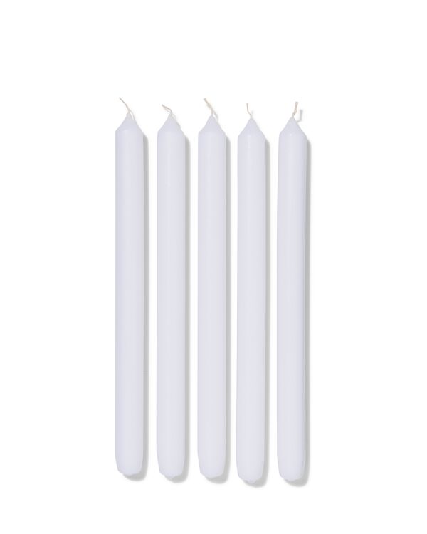 lange huishoudkaarsen &Oslash;2.2x29 - 12 stuks wit wit - 1000015446 - HEMA