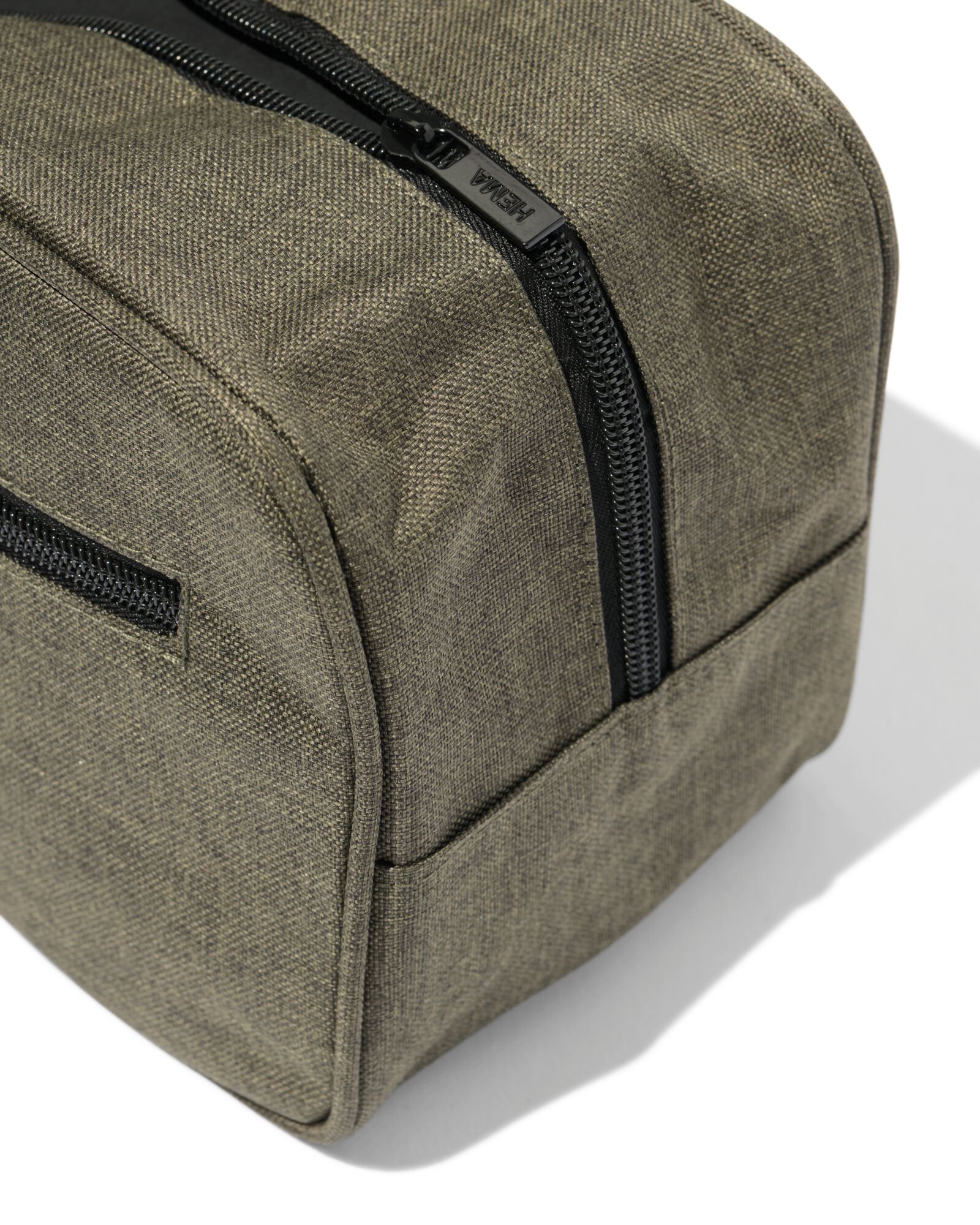 Kulturtasche 27 &times; 12 &times; 16 cm, dunkelgr&uuml;n - 11890734 - HEMA