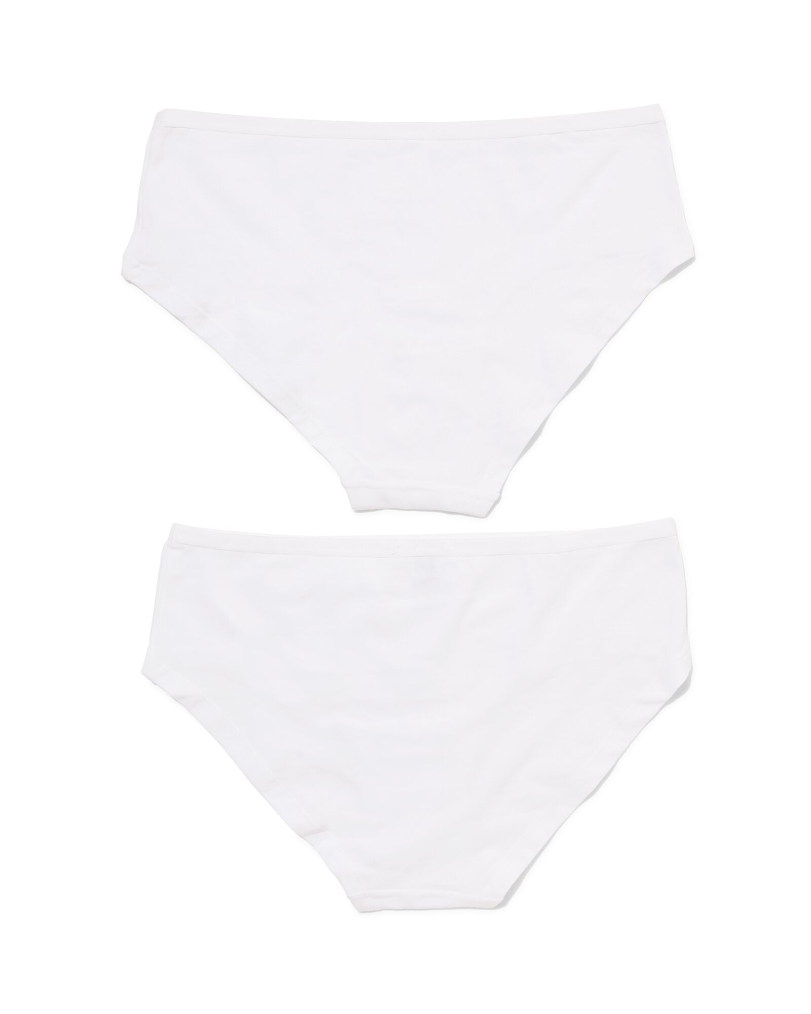 2er-Pack Damen-Hipster, Baumwolle/Elasthan wei&szlig; wei&szlig; - 1000030309 - HEMA