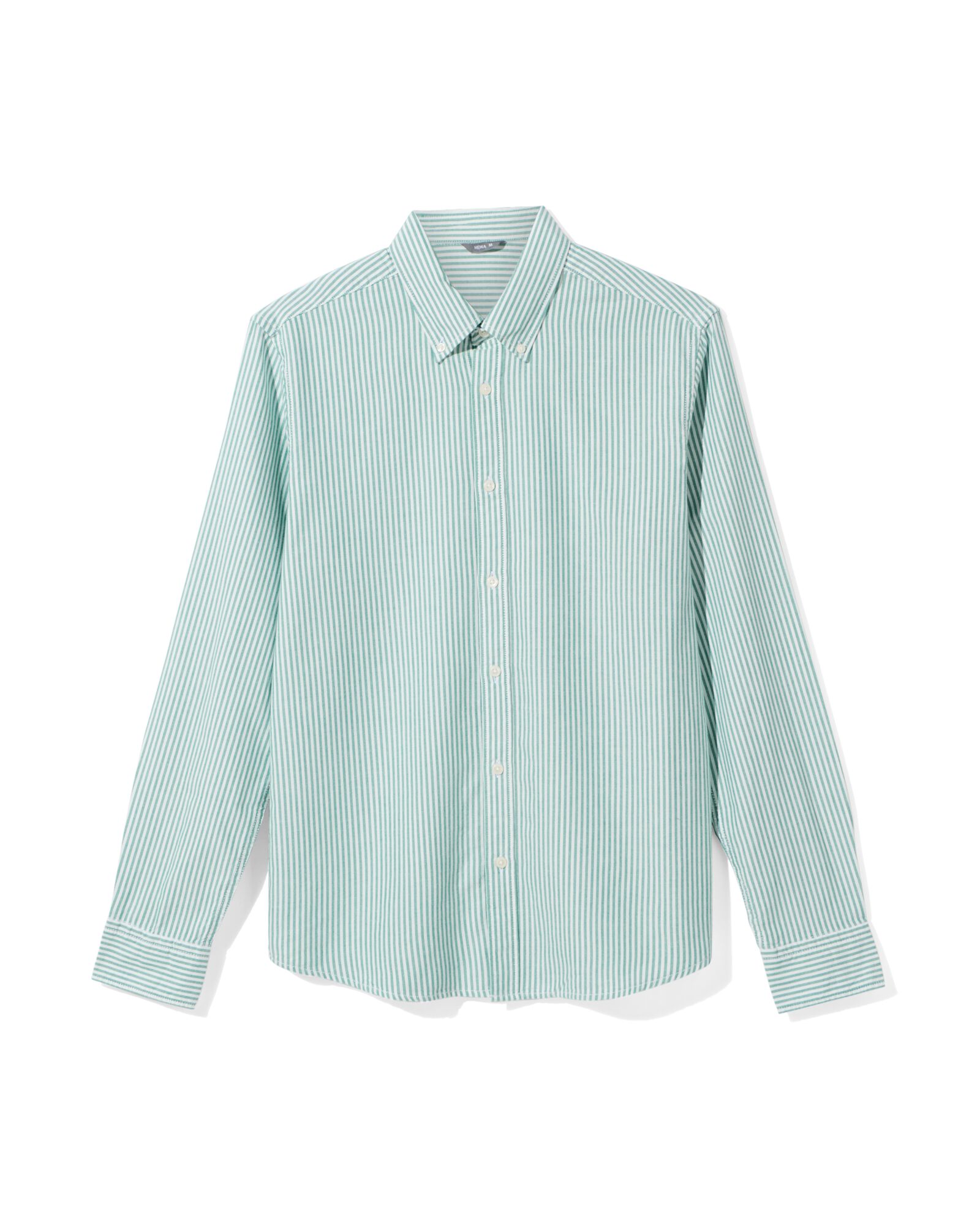 chemise homme rayures  vert vif - 2140140BRIGHTGREEN - HEMA