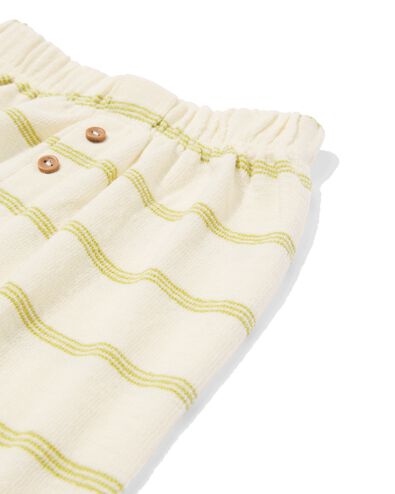 pantalon nouveau-n&eacute; coupe confortable jersey rayures &eacute;cru &eacute;cru - 33446920ECRU - HEMA