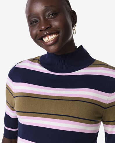pull femme Lily femme maille fine rayures multi multi - 36302780MULTI - HEMA