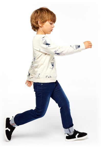 pantalon jogdenim enfant modèle skinny bleu foncé 152 - 30769825 - HEMA