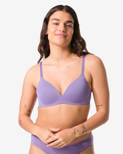 Vorgeformter BH ohne Bügel aus recycelter Mikrofaser helllila helllila - 21800818LIGHTPURPLE - HEMA
