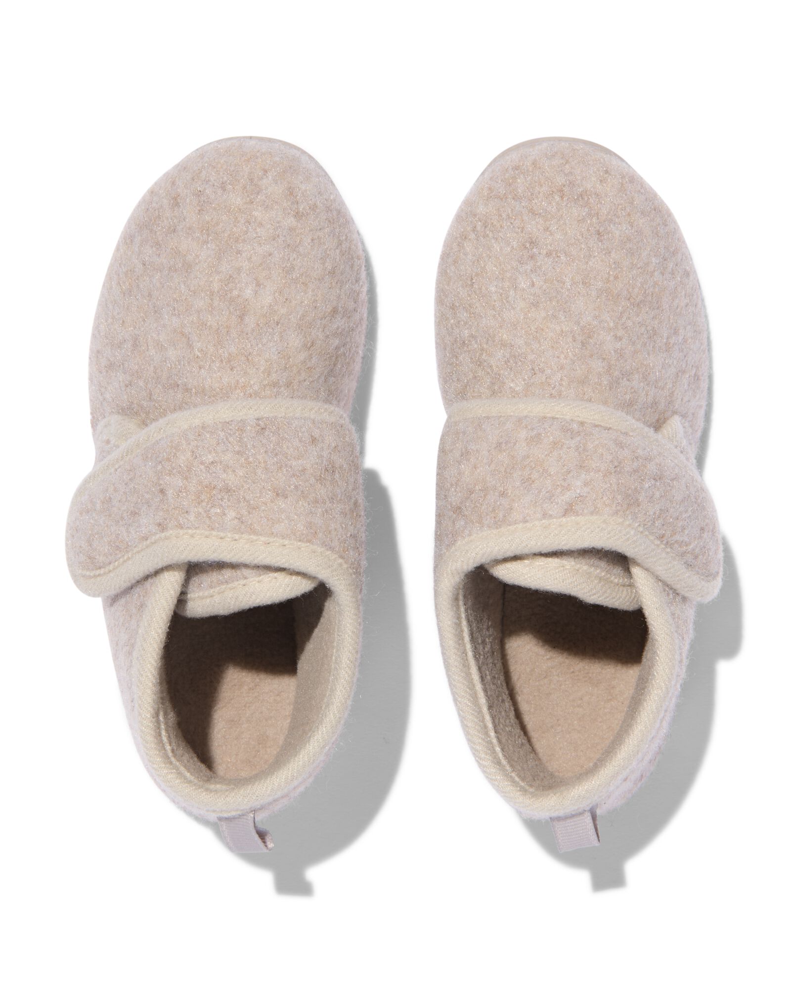 chaussons de crèche enfant en feutre naturel naturel - 18490250NATURAL - HEMA
