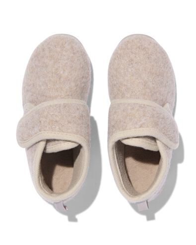 chaussons de crèche enfant en feutre naturel naturel - 18490250NATURAL - HEMA