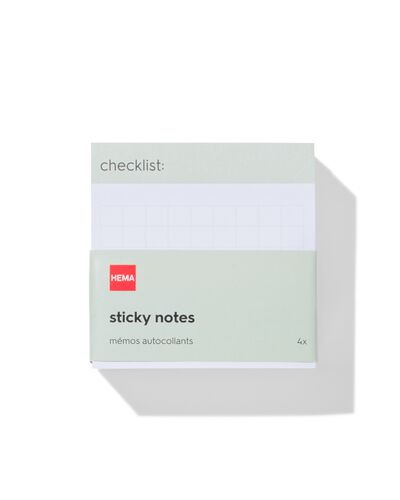 sticky notes blokjes met bedrukking 7.5x7.5 - 400 vel - 14170190 - HEMA