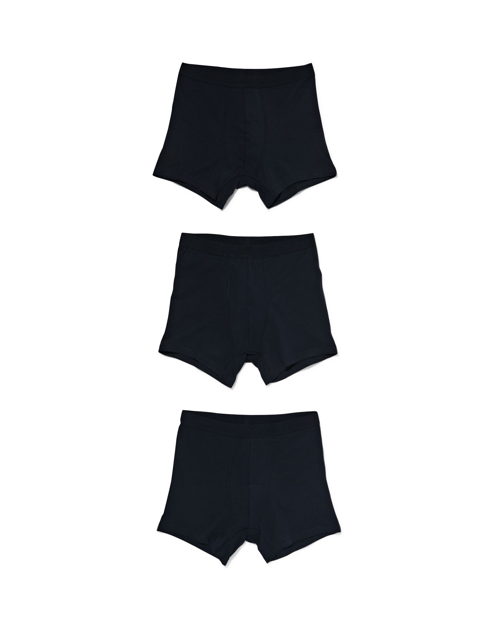 3er-Pack Herren-Boxershorts, lang blau blau - 1000010263 - HEMA