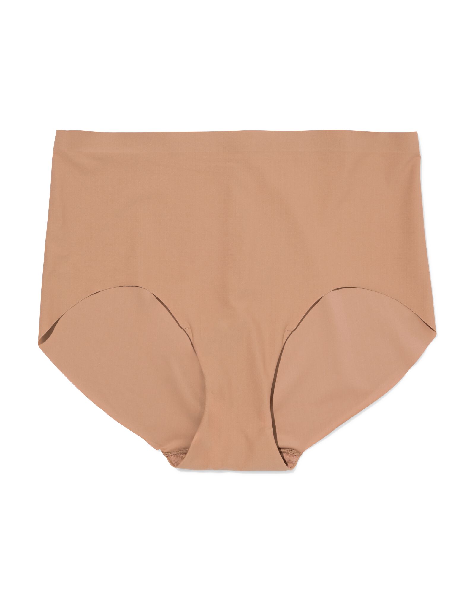 Mittelstark figurfreundlicher Damen-Slip mit hoher Taille hellbraun hellbraun - 21500391LIGHTBROWN - HEMA