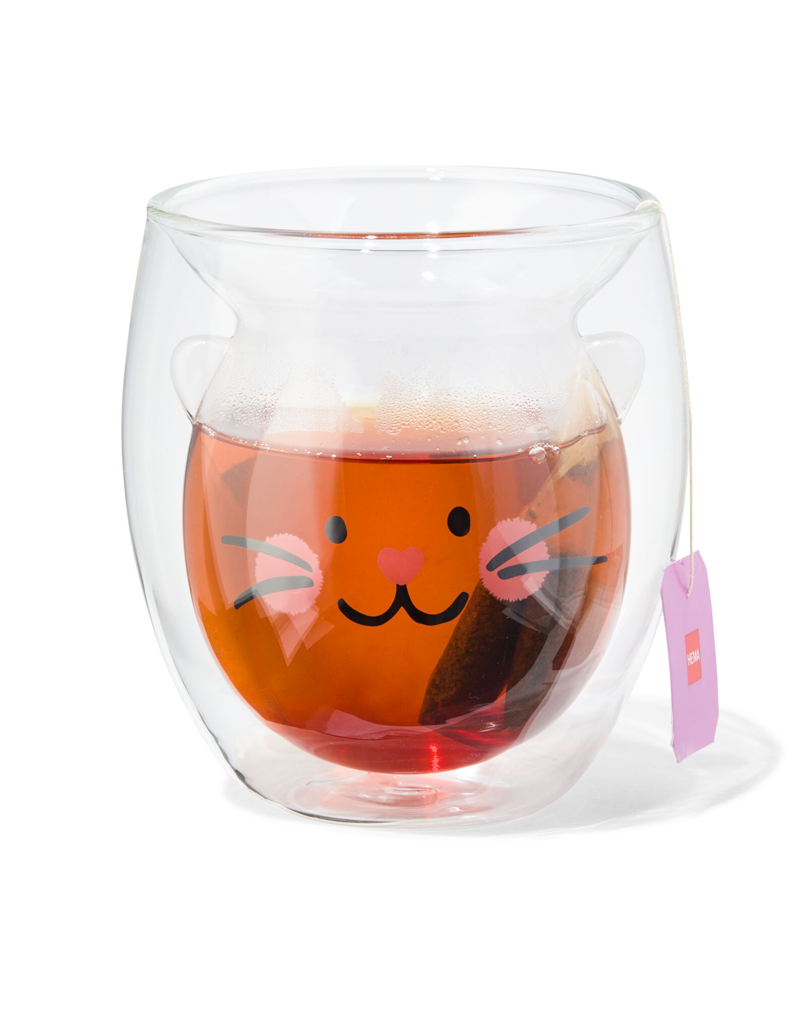 verre &agrave; double paroi 250 ml chat - 61100108 - HEMA