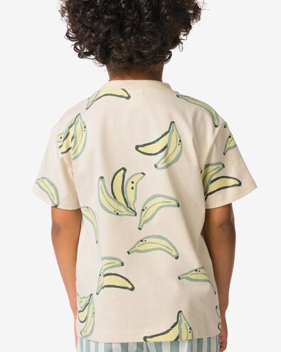 t-shirt enfant banane &eacute;cru &eacute;cru - 30717701ECRU - HEMA