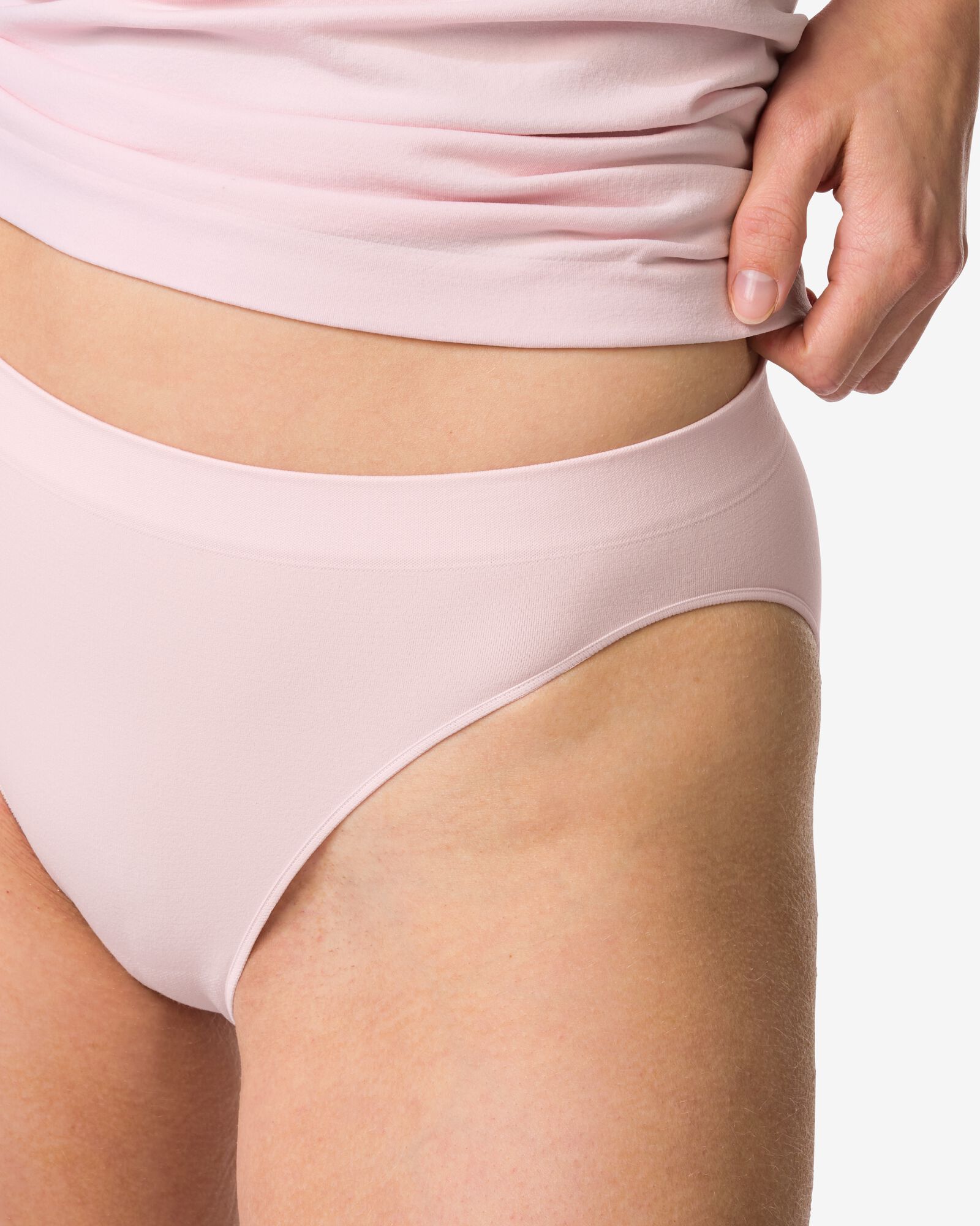 slip femme sans coutures microfibre rose p&acirc;le rose p&acirc;le - 19602928LIGHTPINK - HEMA