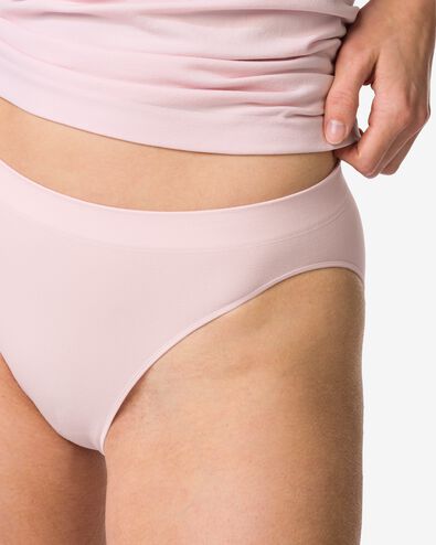 slip femme sans coutures microfibre rose p&acirc;le rose p&acirc;le - 19602928LIGHTPINK - HEMA